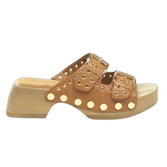 Kelsi Dagger Jolt Tan Clog Sandals brand new size 8 - Picture 2 of 9